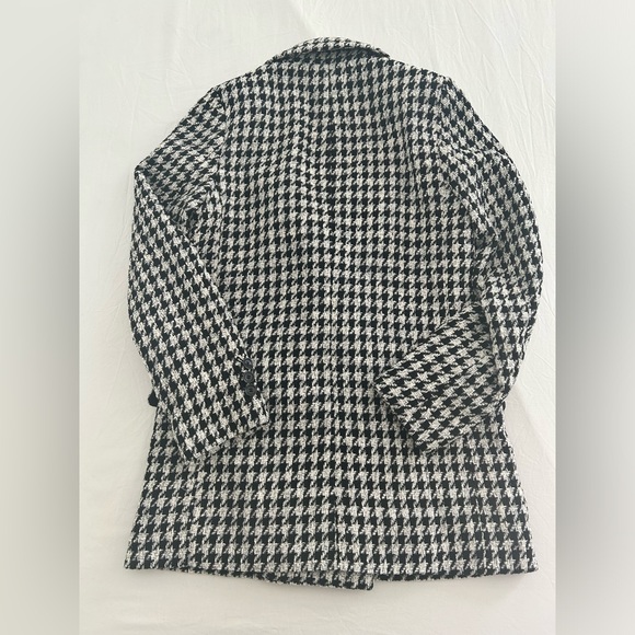 H&M houndstooth longline double breasted blazer NWT - Picture 3 of 5